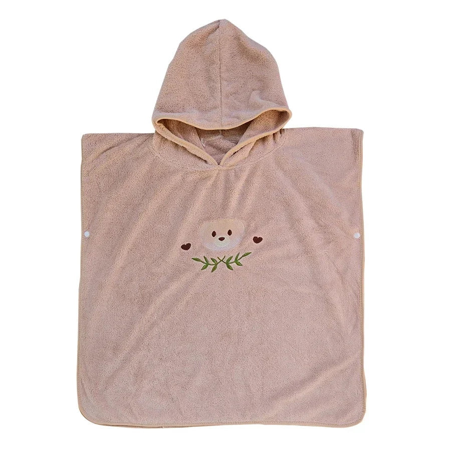 WarmSnuggle™ – Ultradikke Badponcho van Coral Fleece – Zachte Warmte voor Kleintjes