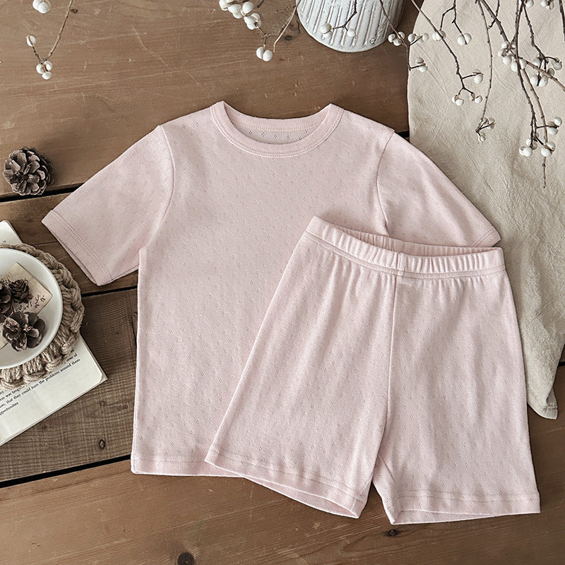 BreezyNest™ – Luchtige Rib Zomerset – Comfortabele Outfit voor Kinderen