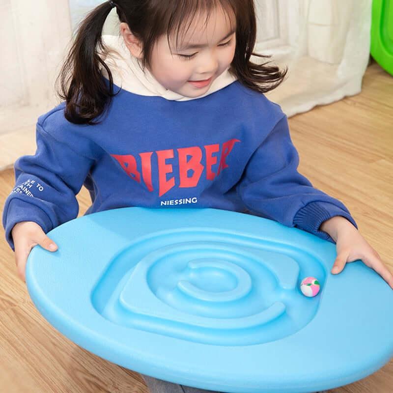 BalansLabyrint™ – Houten Evenwichtsspel met Kogelbaan – Ontwikkeling & Motoriek voor Kinderen