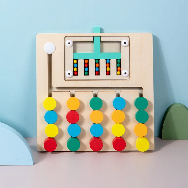 4Ever Wood™ - Montessori houten schuifpuzzel