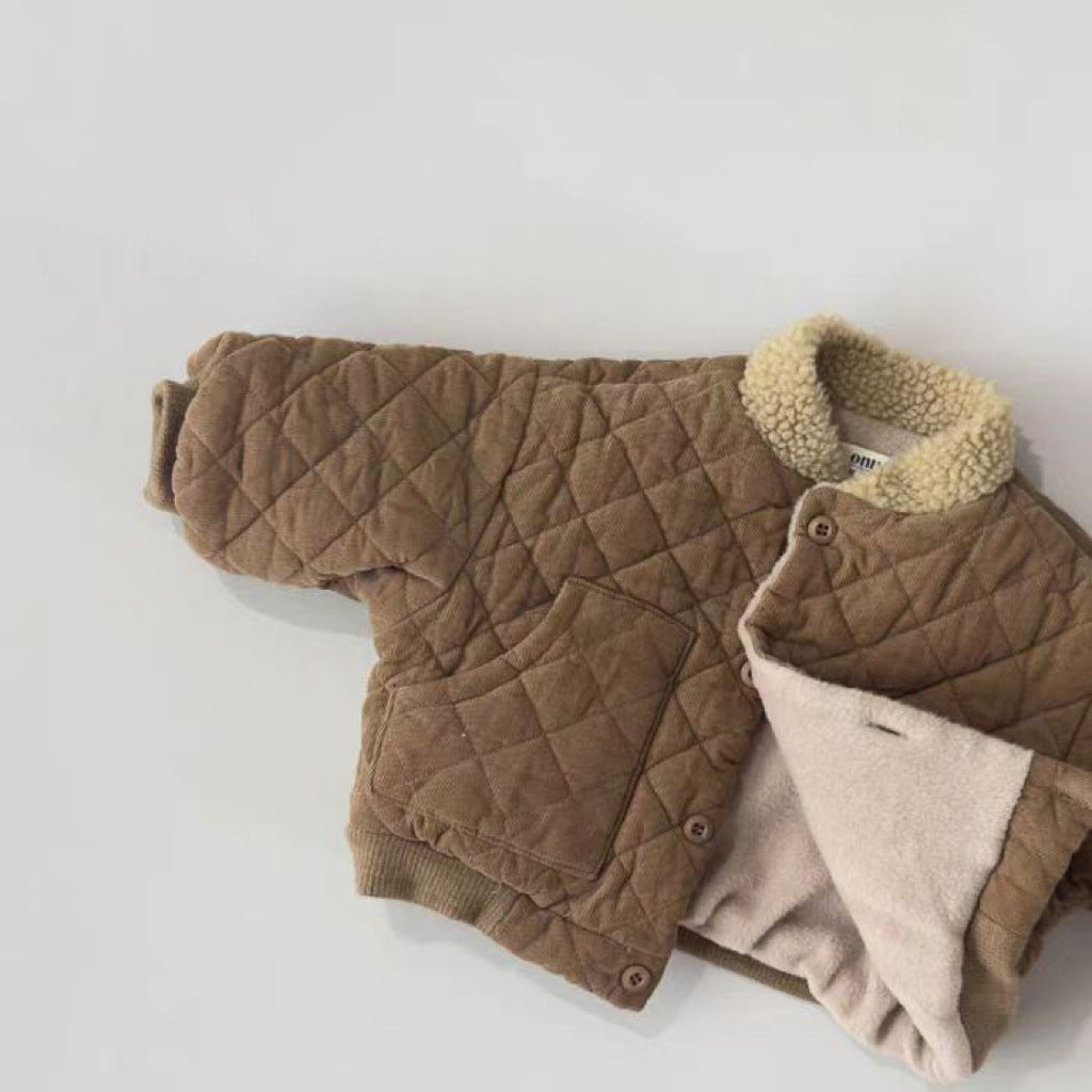 WarmTrail™ – Gewatteerde Jas met Ruitpatroon – Warme Kinderjas voor Jongens