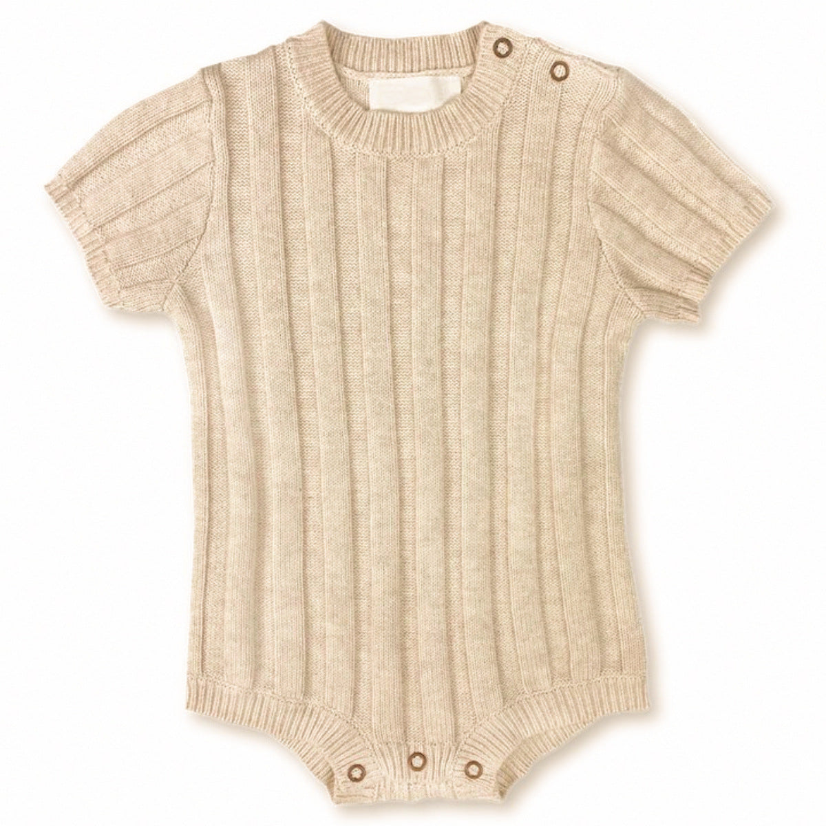 SnugRib™ – Gebreide Romper met Ribmotief – Comfortabele Babykleding