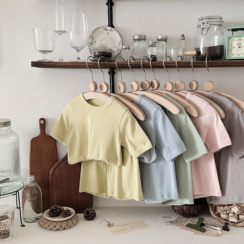 BreezyNest™ – Luchtige Rib Zomerset – Comfortabele Outfit voor Kinderen
