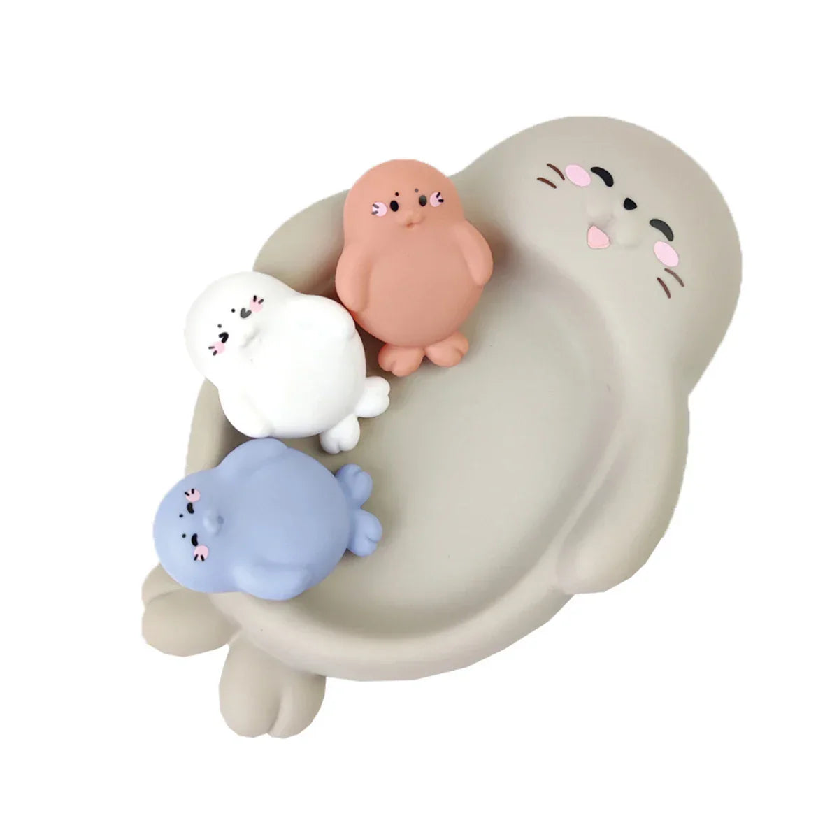 AquaOtter™ – Familie Badset in Zacht Silicone – Drijvend Speelgoed voor Baby’s
