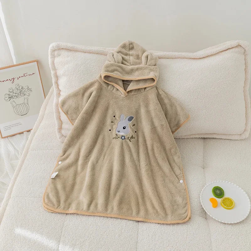 SnugPoncho™ – Zachte Babybadponcho van Katoen – Comfort & Warmte na het Bad