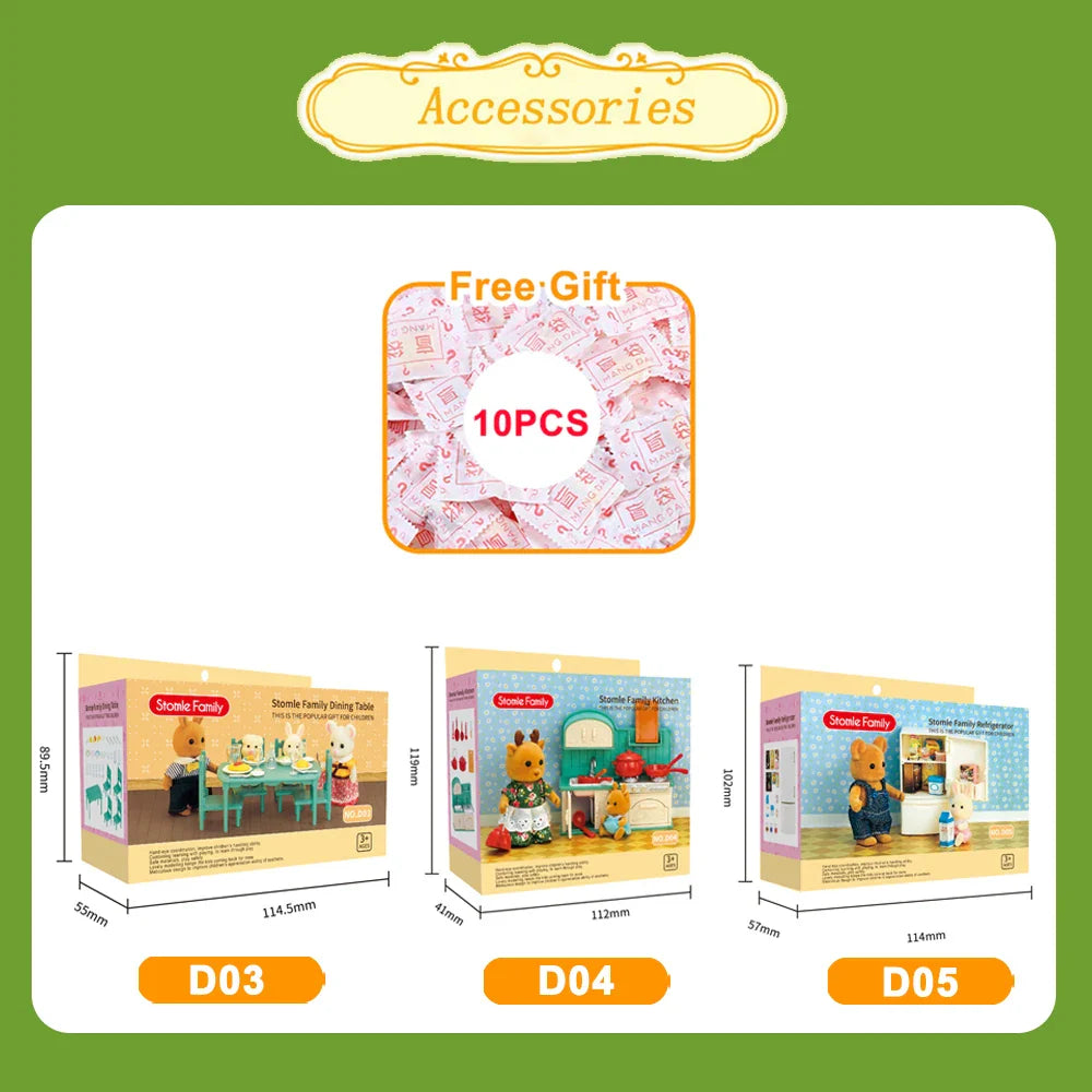 MiniVillaSet™ – 1:12 Poppenhuis Keuken & Dinette – Complete Miniatuurinrichting