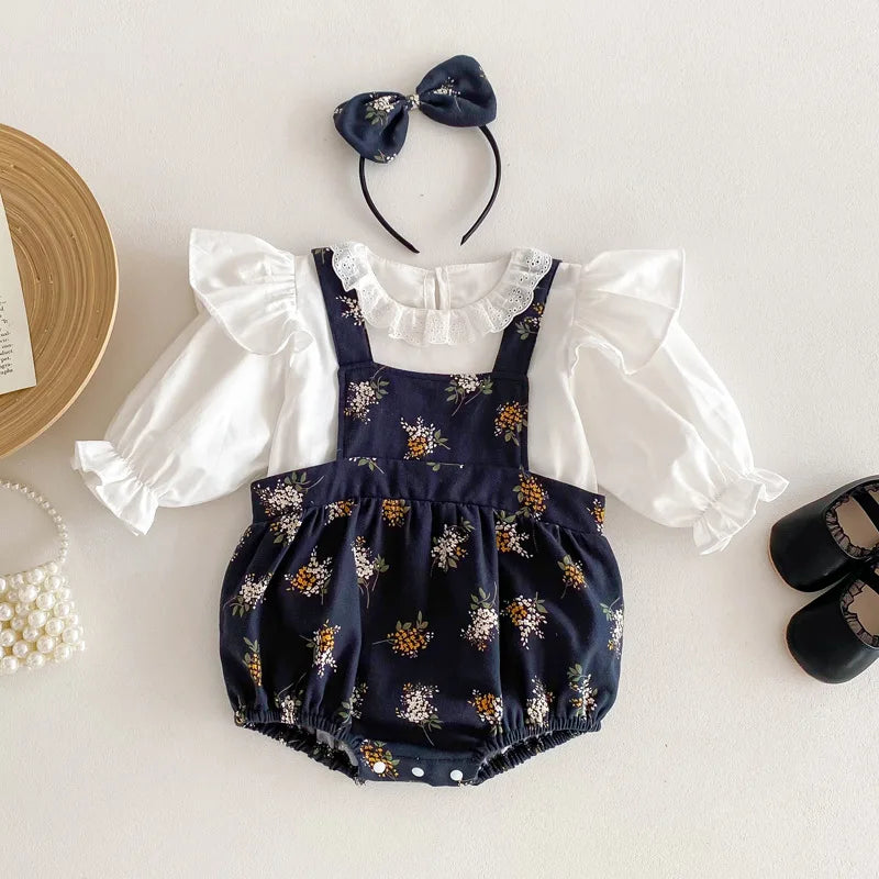 LilyCharm™ – Prinsessen Set met Haaraccessoire – Meisjes 3-Delige Outfit