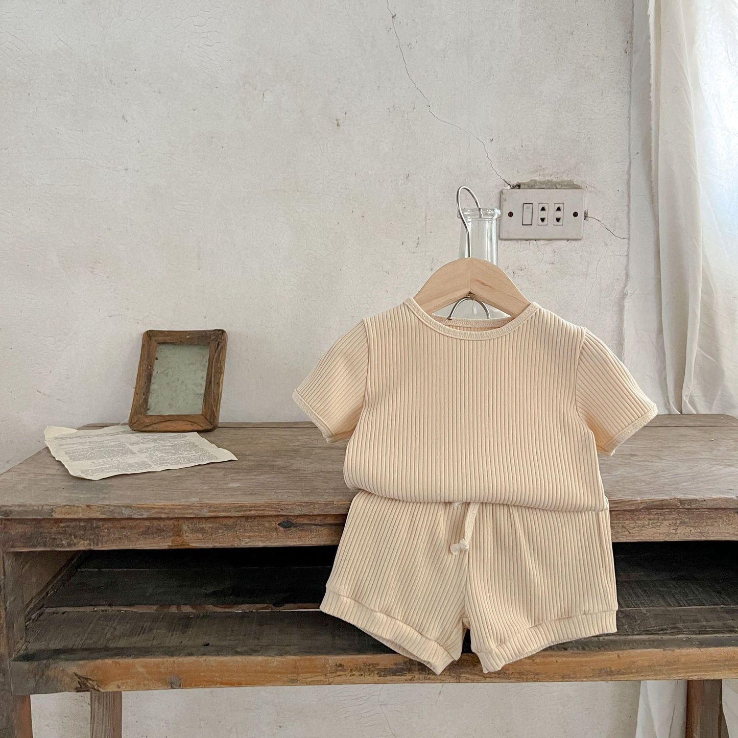 CozyRib™ – Zachte Ribstof Zomerset – Unisex Baby Outfit