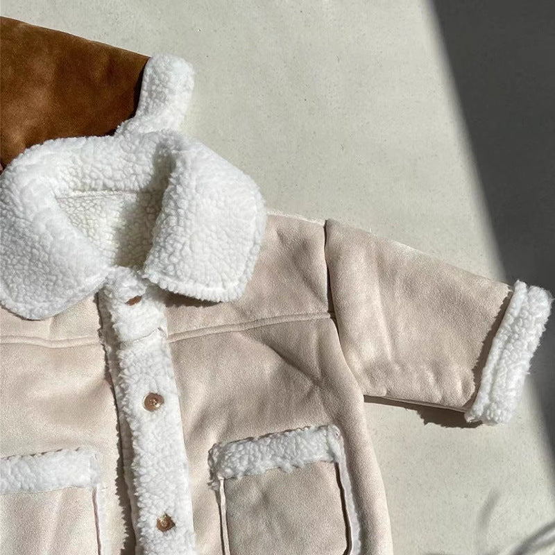 SherpaNest™ – Warme Suède Winterjas met Teddyvoering – Kinder Winterjas Unisex