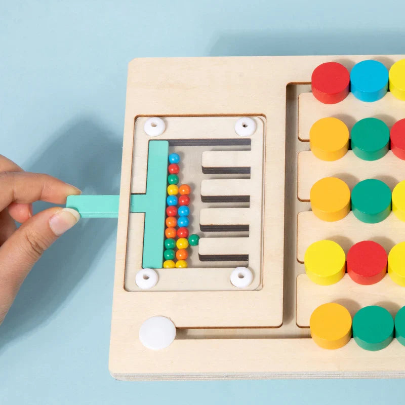 4Ever Wood™ - Montessori houten schuifpuzzel