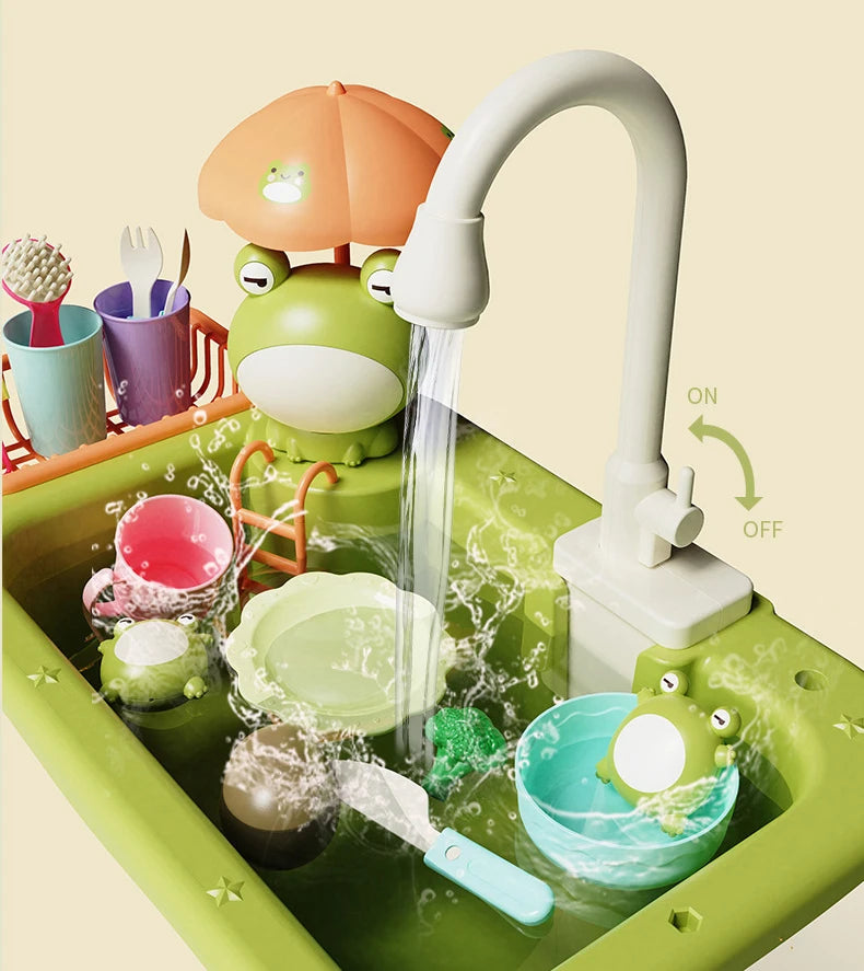 SinkPlay™ – Gootsteenplezier met stromend water – Was, vis & speel