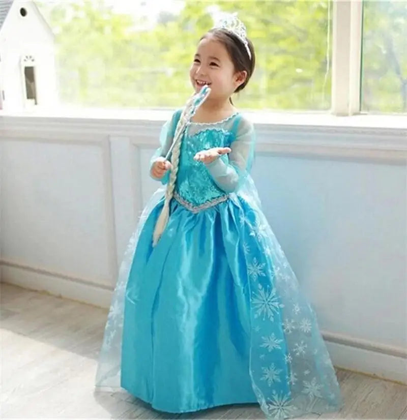 GlimmerElla™ – Zachte Sprookjesjurk met Stretch – Meisjes Prinses Jurk