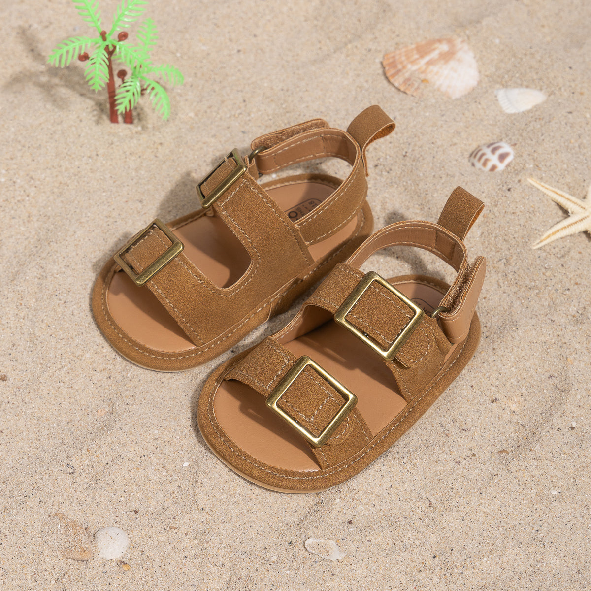 BuckleBreeze™ – Verstelbare Vegan Babysandalen – Comfortabele Zomerschoentjes