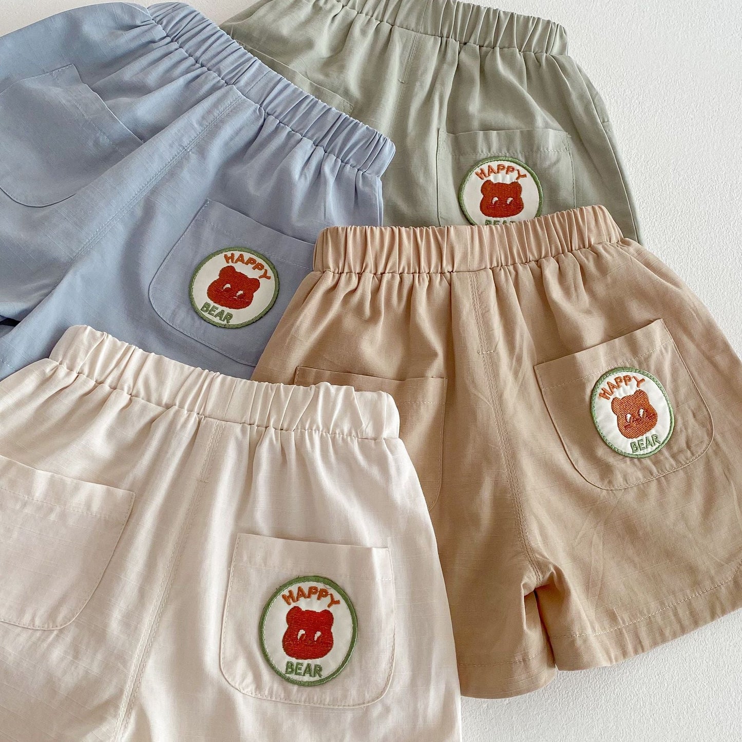 BearJoy™ – Zomerse Shorts met Beertje – Comfortabele Kinderkleding