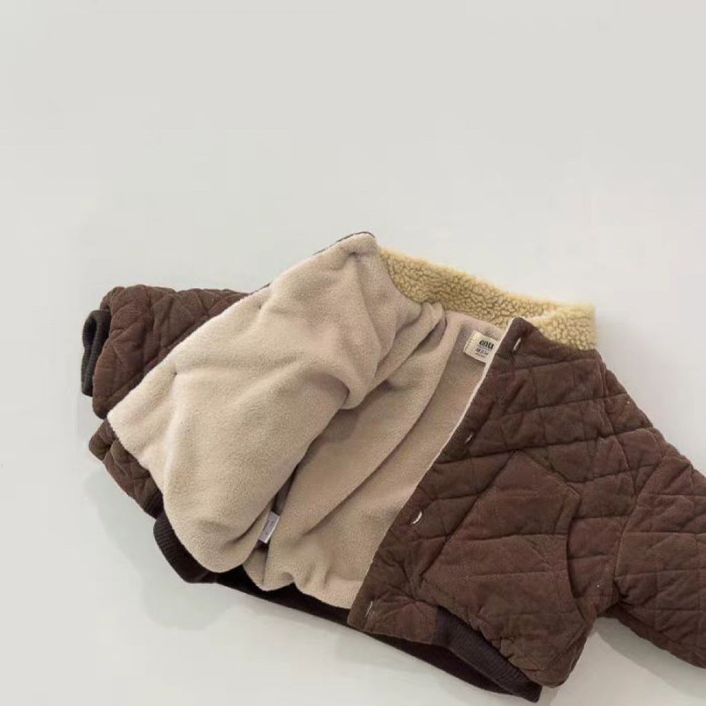 WarmTrail™ – Gewatteerde Jas met Ruitpatroon – Warme Kinderjas voor Jongens