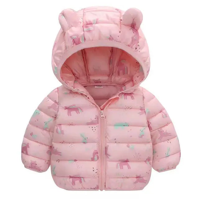 SnugCub™ – Warme Winterjas met Berenoren – Schattige Kinderjas