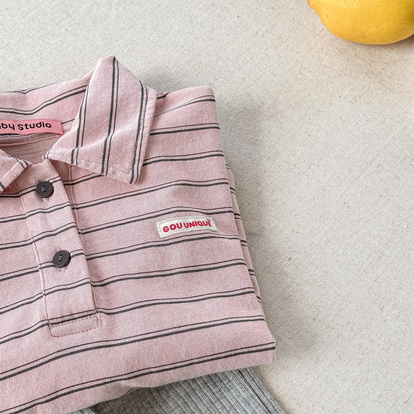 StripeTuck™ – Gestreepte Polo met Stretch – Unisex Kindershirt