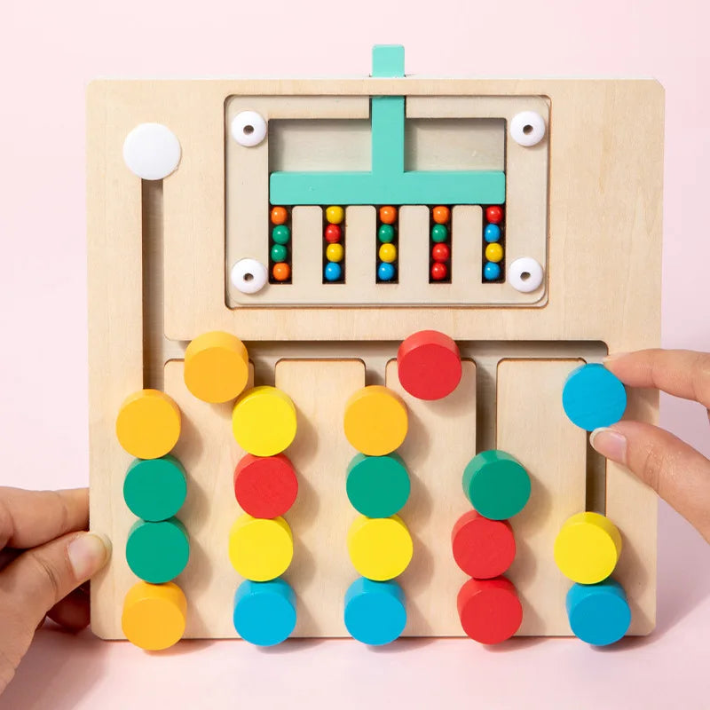 4Ever Wood™ - Montessori houten schuifpuzzel