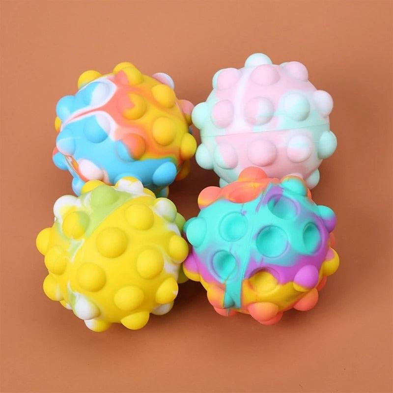 KleurKnik™ – Regenboog Stressbal met Bubbels – Sensorisch Speelplezier voor Kinderen