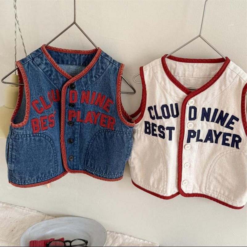 PlayAce™ – Baseball Gilet met Cloud Nine Borduring – Unisex Kinder Bodywarmer
