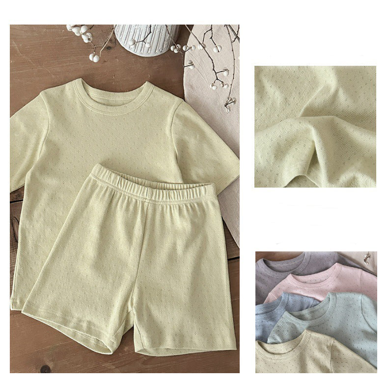 BreezyNest™ – Luchtige Rib Zomerset – Comfortabele Outfit voor Kinderen