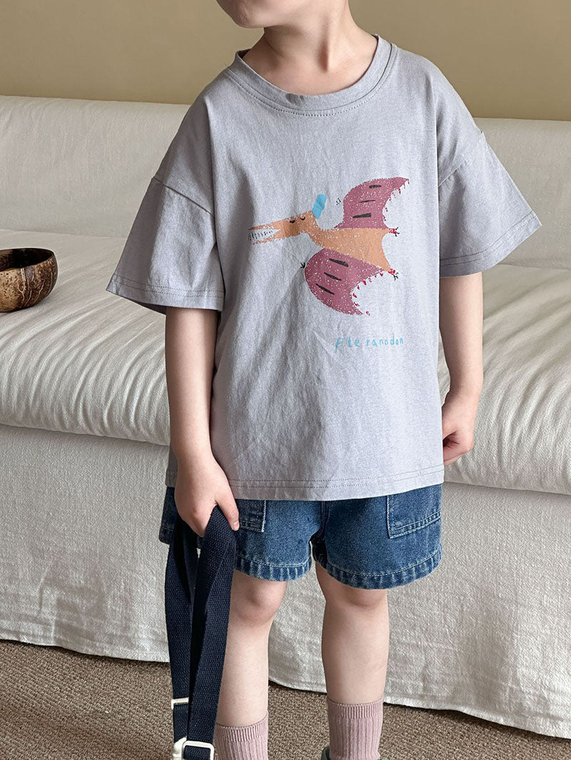 RoarFlex™ – Oversized T-shirt met Dino Print – Comfortabel Kinderkatoen