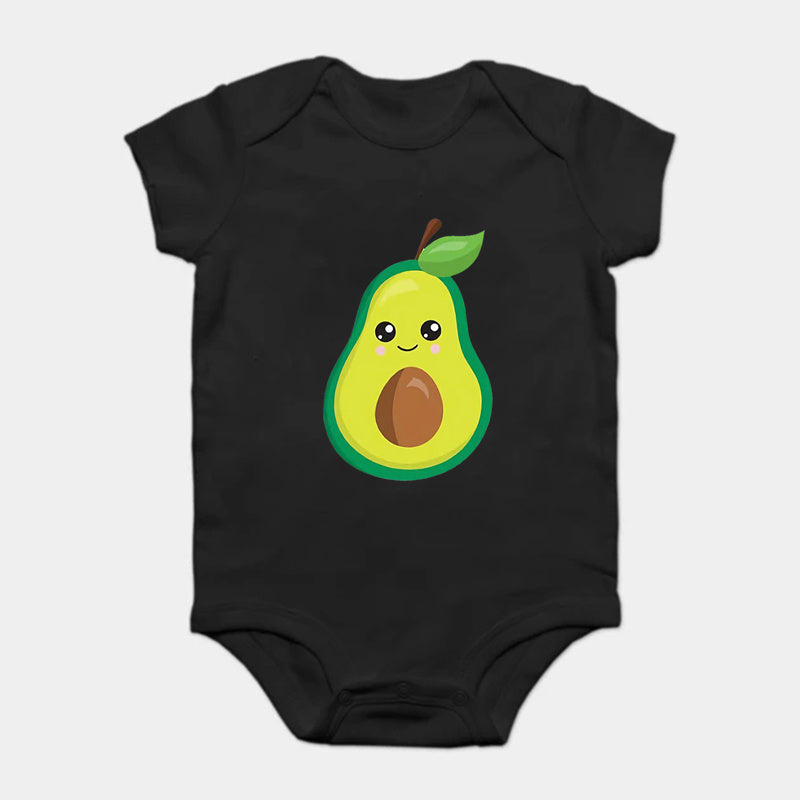 AvoBond™ – Matchende Avocado Shirts Zwart – Familie Outfitplezier