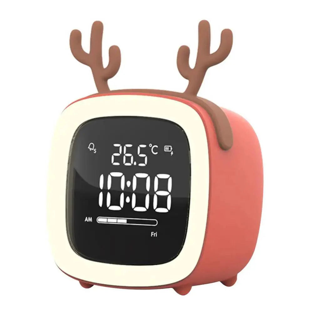 BunnyGlow™ – Cartoon LED Wekkerlamp – Speelse Nachtlamp met Alarmfunctie