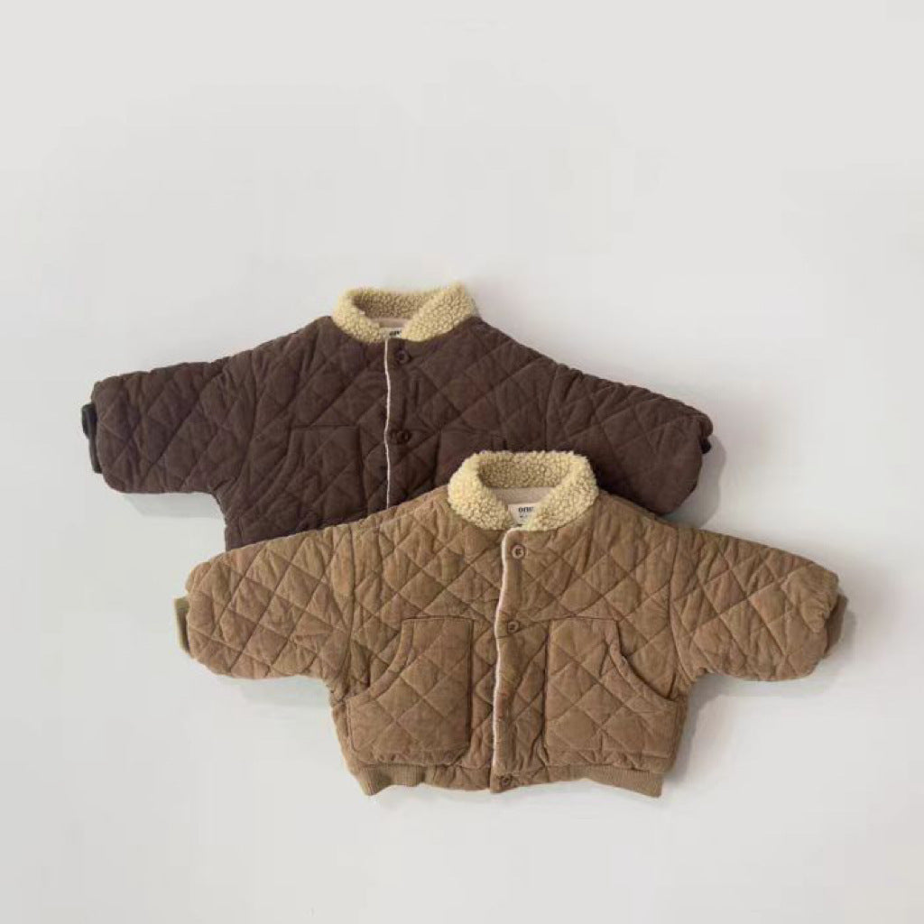 WarmTrail™ – Gewatteerde Jas met Ruitpatroon – Warme Kinderjas voor Jongens