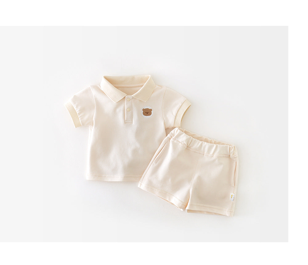 MiniStriker™ – Zomers Polosetje met Dierdetail – Comfortabele Uniseks Outfit