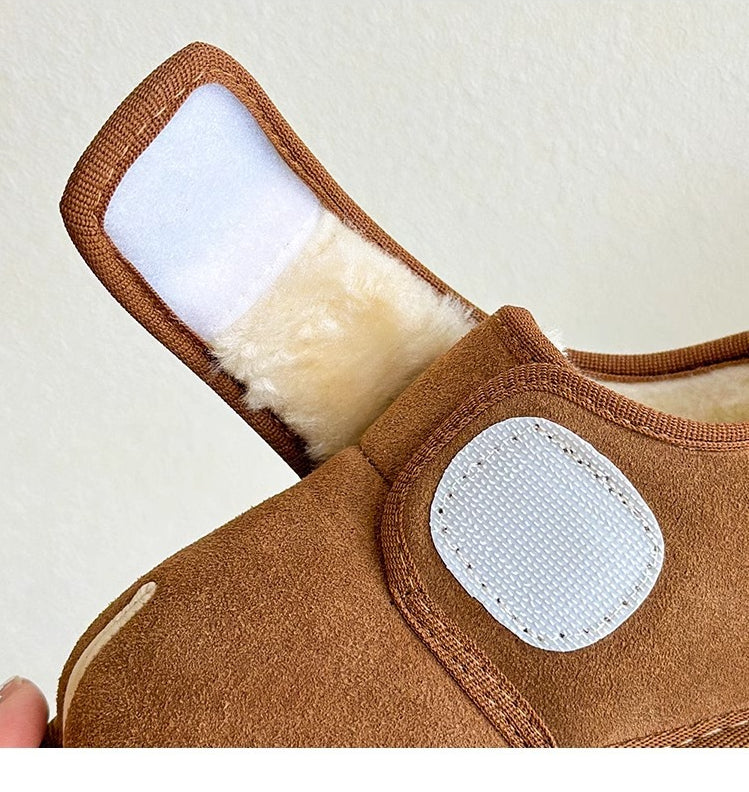 SnugStep™ – Warme Klittenbandschoenen met Antislip – Comfortabele Kinder Winterschoenen