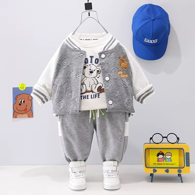 PlayPals™ – Comfortabele 3-Delige Peuterset – Warme Speelkleding Set