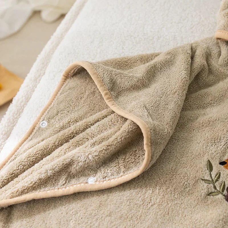 SnugPoncho™ – Zachte Babybadponcho van Katoen – Comfort & Warmte na het Bad