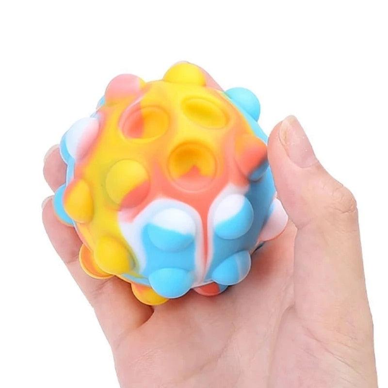 KleurKnik™ – Regenboog Stressbal met Bubbels – Sensorisch Speelplezier voor Kinderen