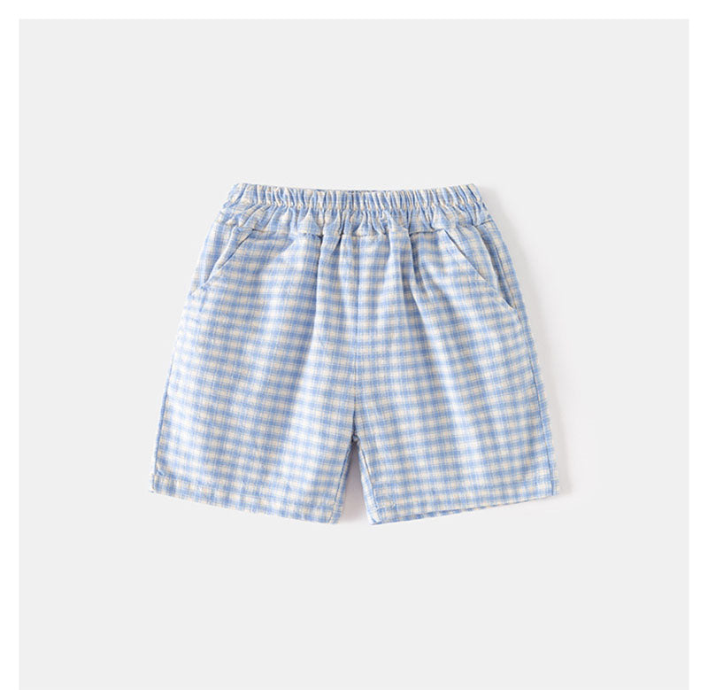 MiniStride™ – Zomerset met Klassiek Ruitje – Stijlvolle Outfit voor Kinderen