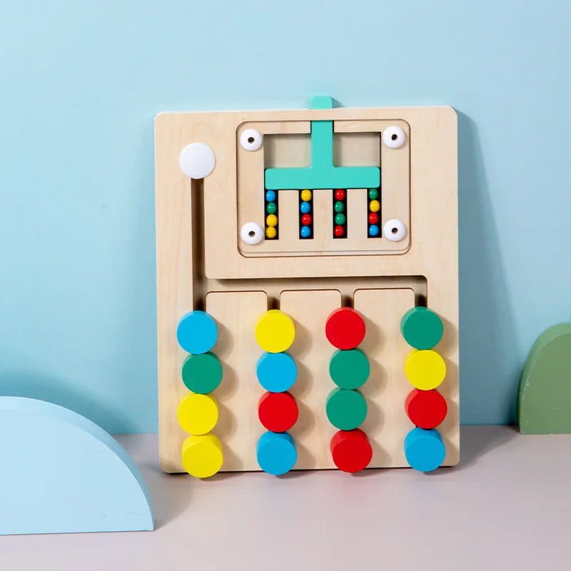 4Ever Wood™ - Montessori houten schuifpuzzel