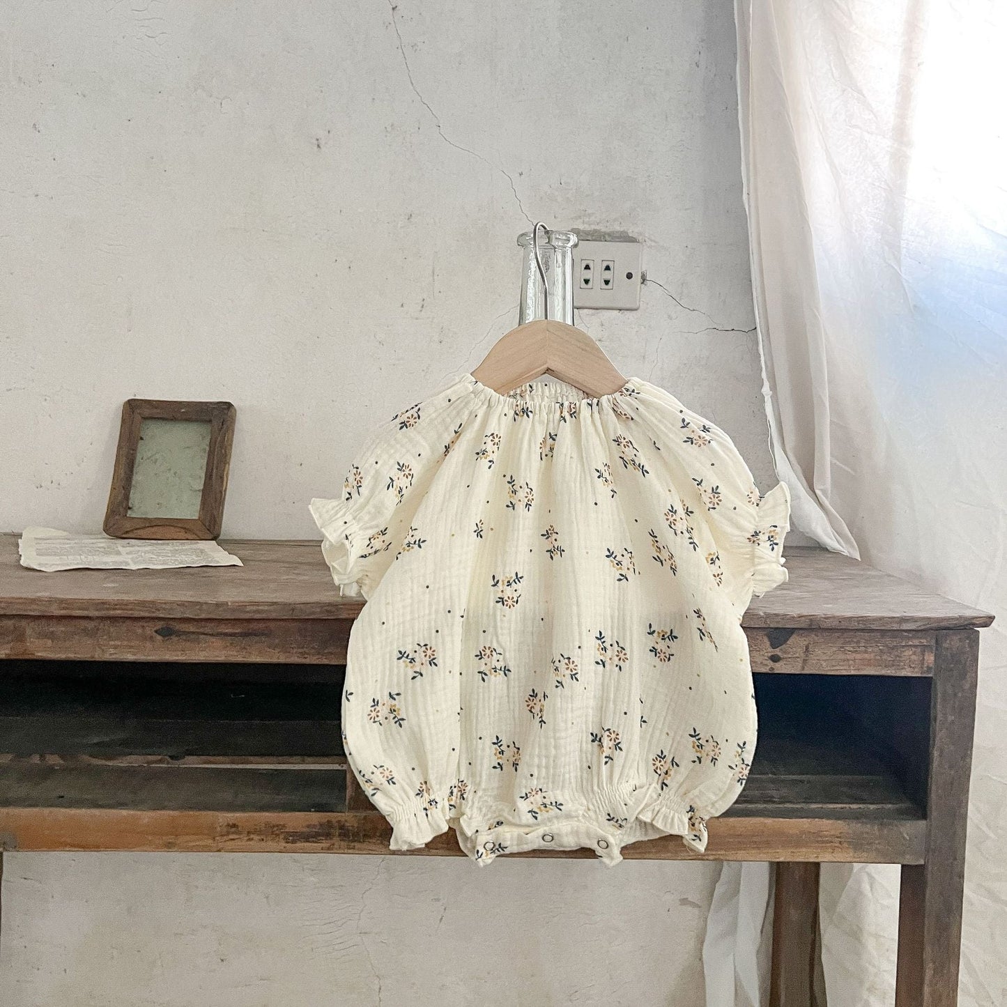 FloraNest™ – Zomerse Set met Bloemenprint – Meisjes Mousseline Outfit