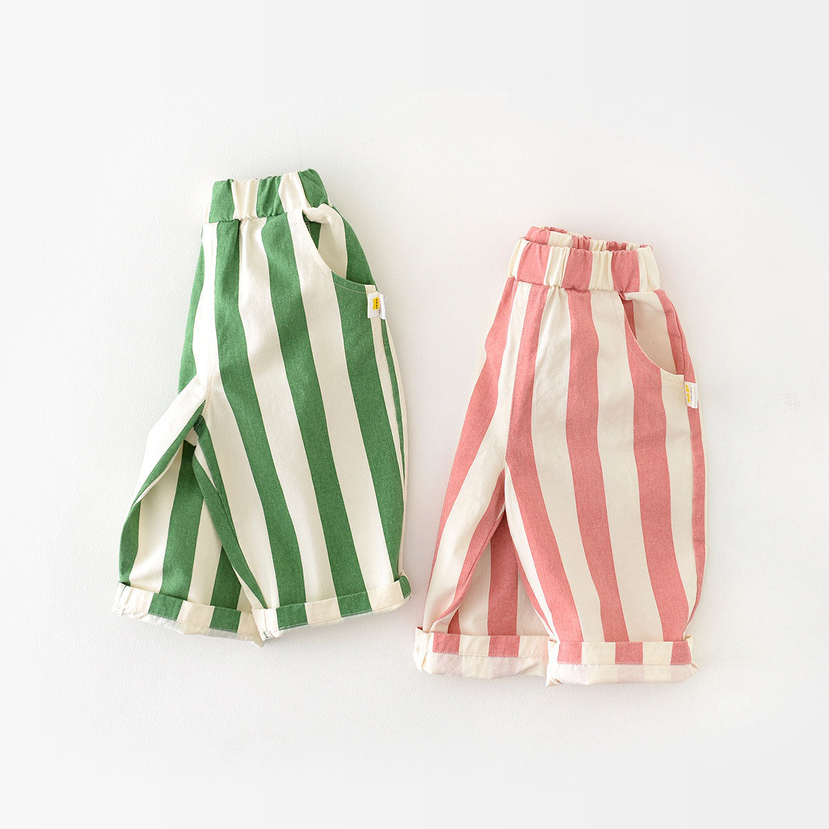 StripePop™ – Gestreepte Broek van Zacht Katoen – Baby Comfort Pantalon