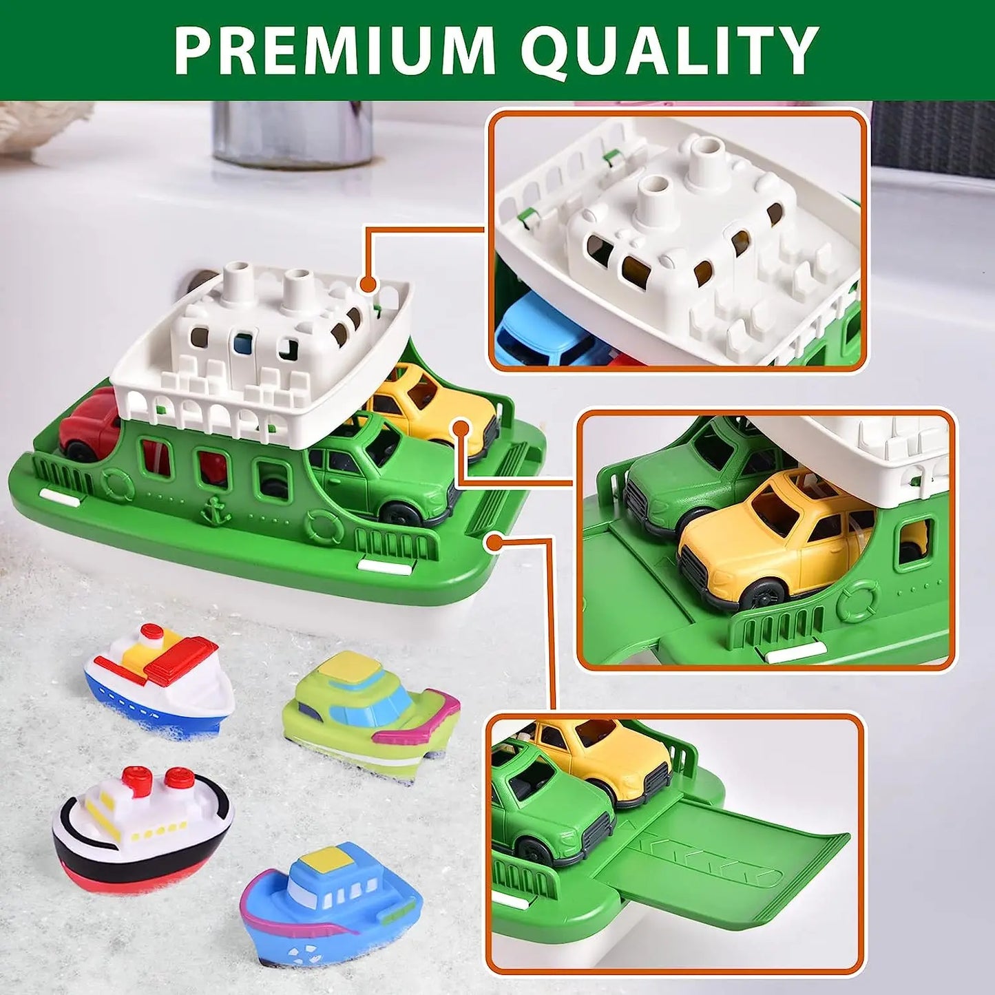 AquaCruise™ – Drijvende Auto-Boot – Speels Badspeelgoed