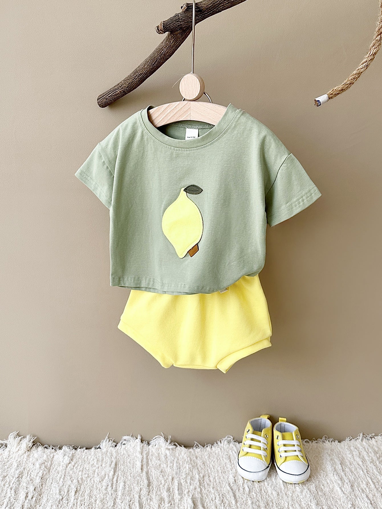 ZestyMini™ – Frisse Citroenprint met Comfort – Zomerse Babyoutfit