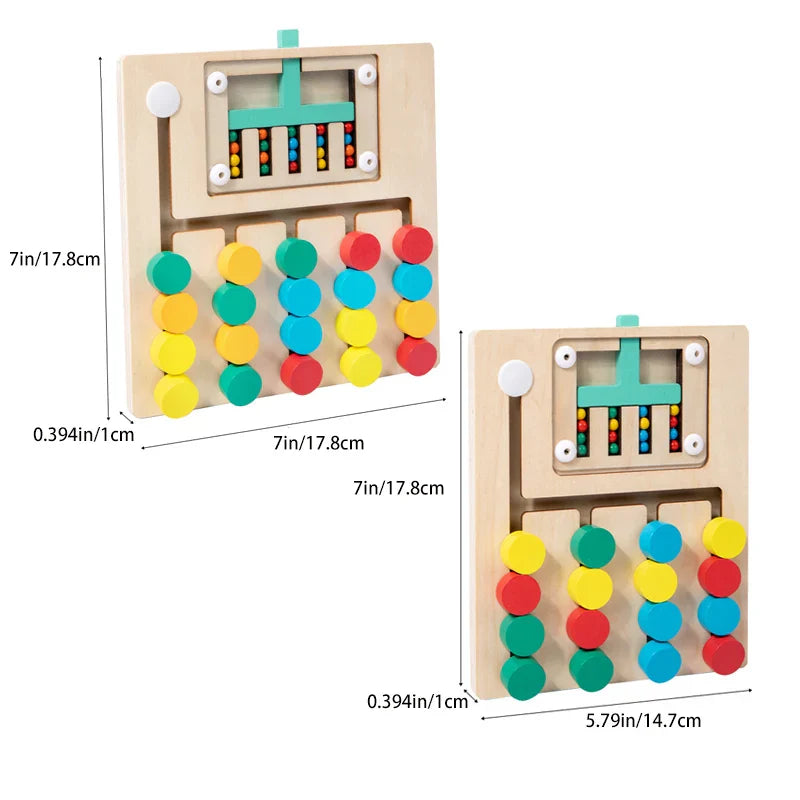4Ever Wood™ - Montessori houten schuifpuzzel