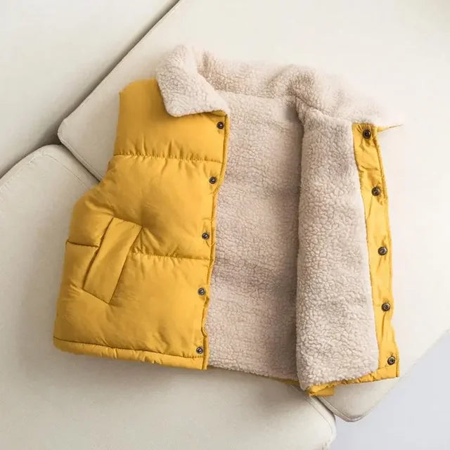 SnugVest™ – Omkeerbare Bodywarmer met Zachte Fleece – Comfort voor Elke Dag