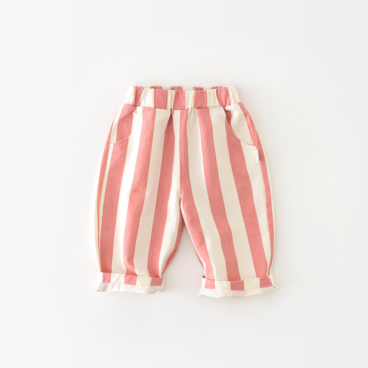 StripePop™ – Gestreepte Broek van Zacht Katoen – Baby Comfort Pantalon
