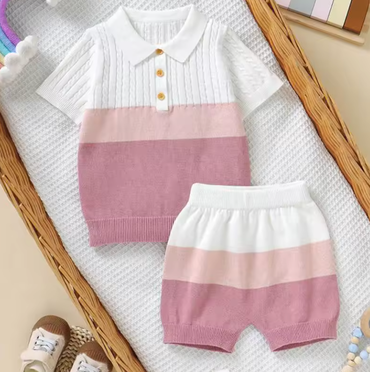 PoloNest™ – Gebreide Polo Zomerset – Comfortabele Baby Outfit