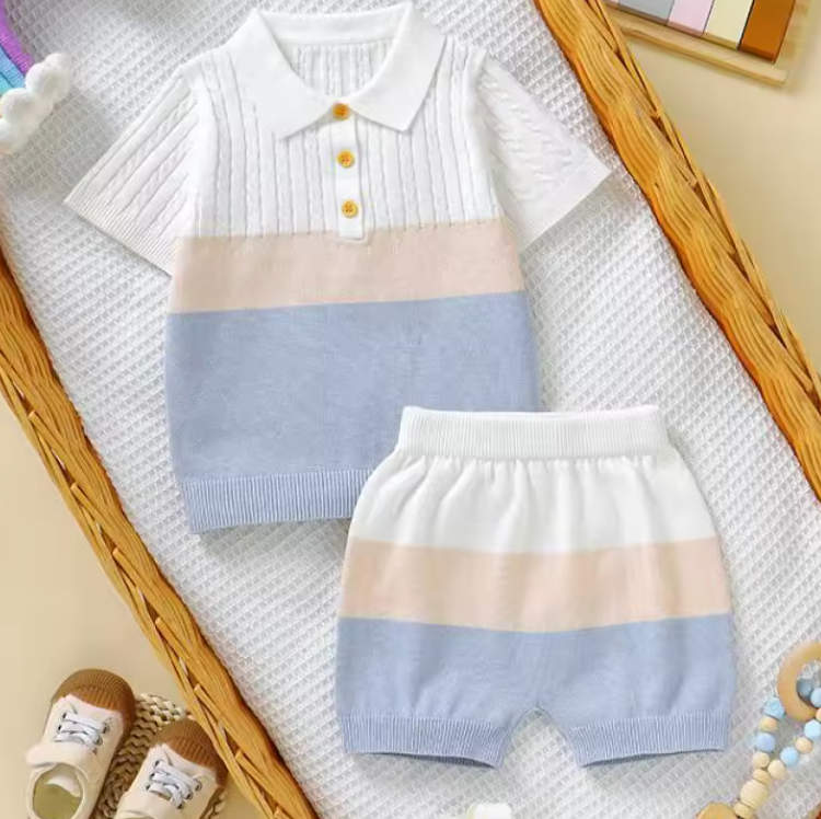 PoloNest™ – Gebreide Polo Zomerset – Comfortabele Baby Outfit