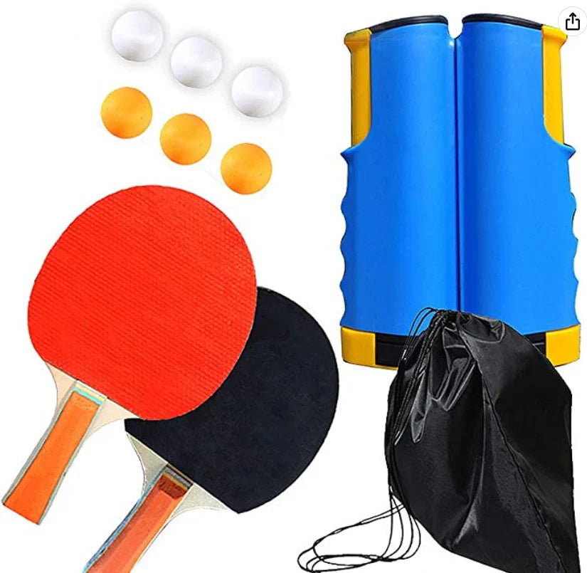 PingSetGo™ – Draagbare Tafeltennisset met Net – Overal Speelplezier