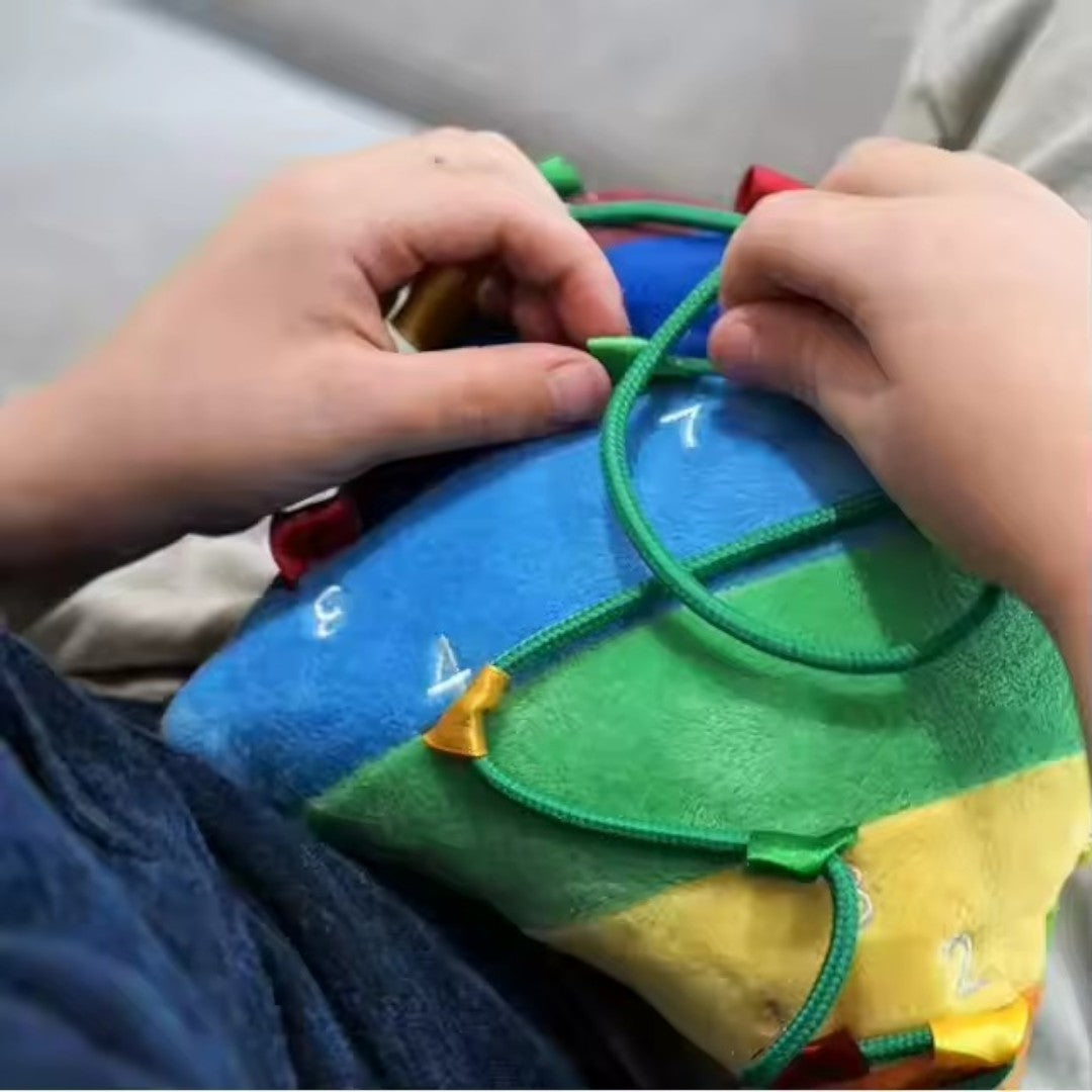 SkillCushion™ – Montessori Activiteitenkussen – Educatief Sensorisch Speelgoed