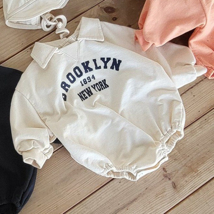 UrbanTots™ – College Romper met New York Print – Unisex Babyoutfit