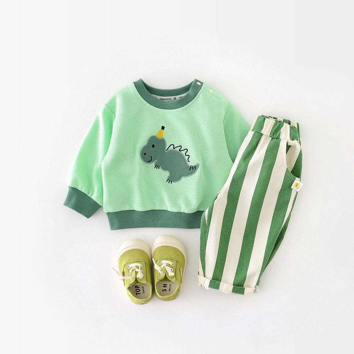 StripePop™ – Gestreepte Broek van Zacht Katoen – Baby Comfort Pantalon
