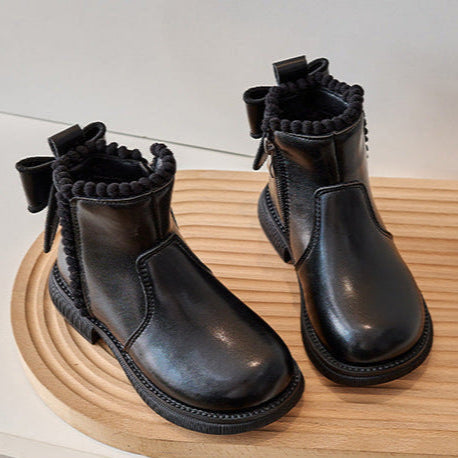 CharmBoots™ – Stijlvolle Leren Enkellaarsjes – Comfortabele Meisjesschoenen